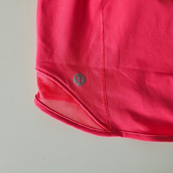 NWT LULULEMON GLZP Glaze Pink High Rise Lined 4" Hotty Hot Shorts 4 - Picture 7 of 8
